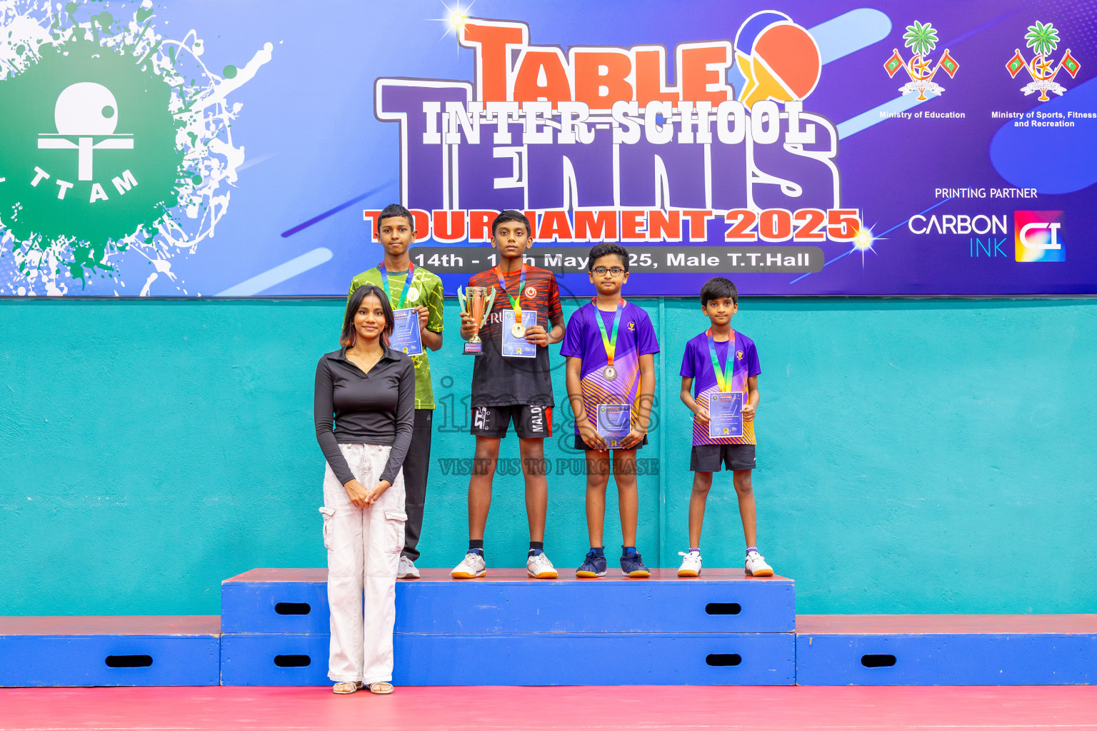 Day 8 of Interschool Table Tennis Tournament 2025 held at Male' TT Hall, Male', Maldives on Thursday, 22nd May 2025.
Photos by: Ismail Thoriq / images.mv