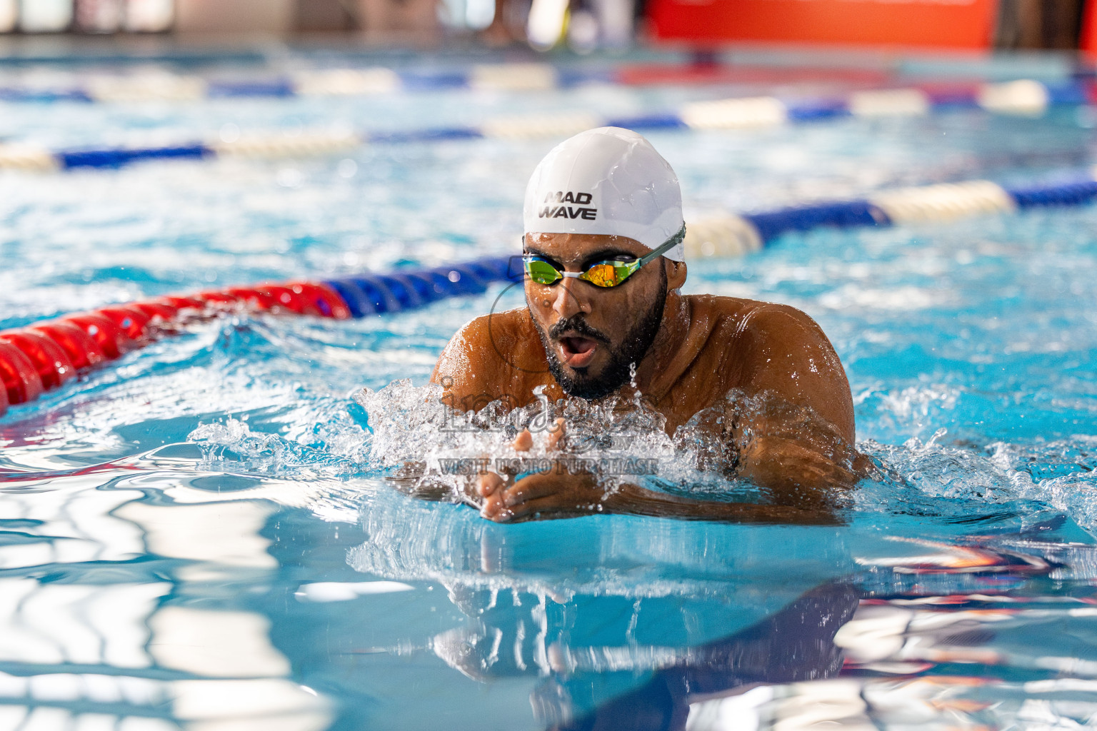 Day 6 of National Swimming Competition 2024 held in Hulhumale', Maldives on Wednesday, 18th December 2024. 
Photos: Hassan Simah / images.mv