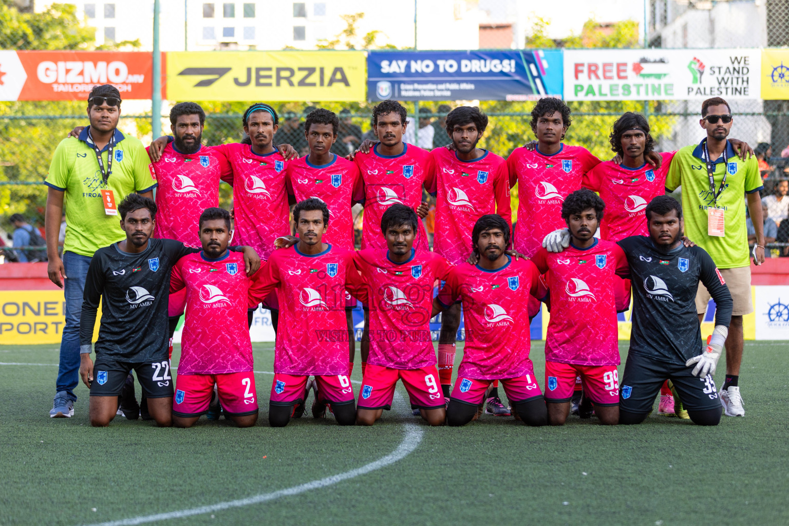 Dh Meedhoo vs Dh Maaenboodhoo in Day 20 of Golden Futsal Challenge 2024 was held on Saturday , 3rd February 2024 in Hulhumale', Maldives Photos: Nausham Waheed / images.mv