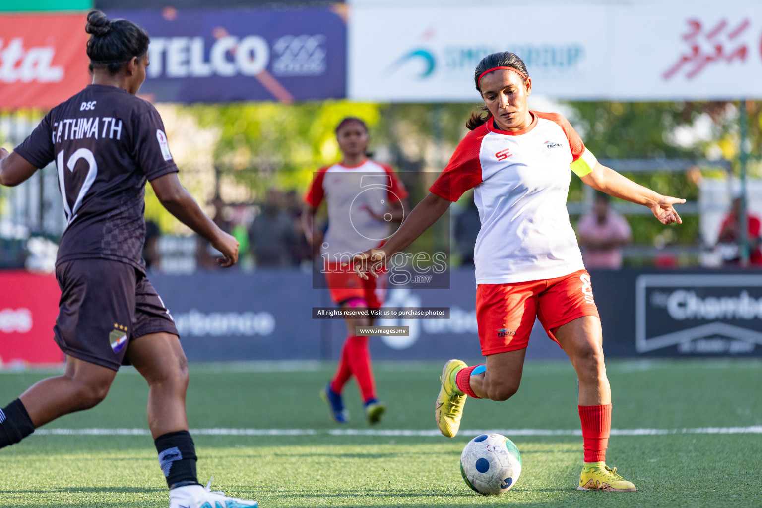 DSC vs Fenaka in Eighteen Thirty 2023 held in Hulhumale, Maldives, on Monday, 14th August 2023. Photos: Nausham Waheed / images.mv