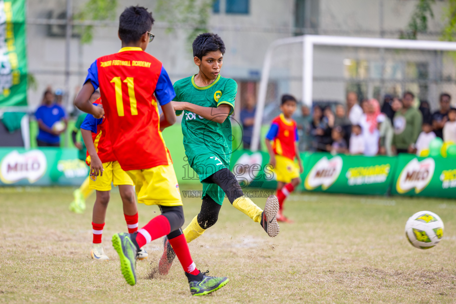Day 3 of MILO Academy Championship 2025 (U-12) was held at Henveiru Stadium in Male', Maldives on Saturday, 3rd May 2025. Photos: Ismail Thoriq / images.mv
