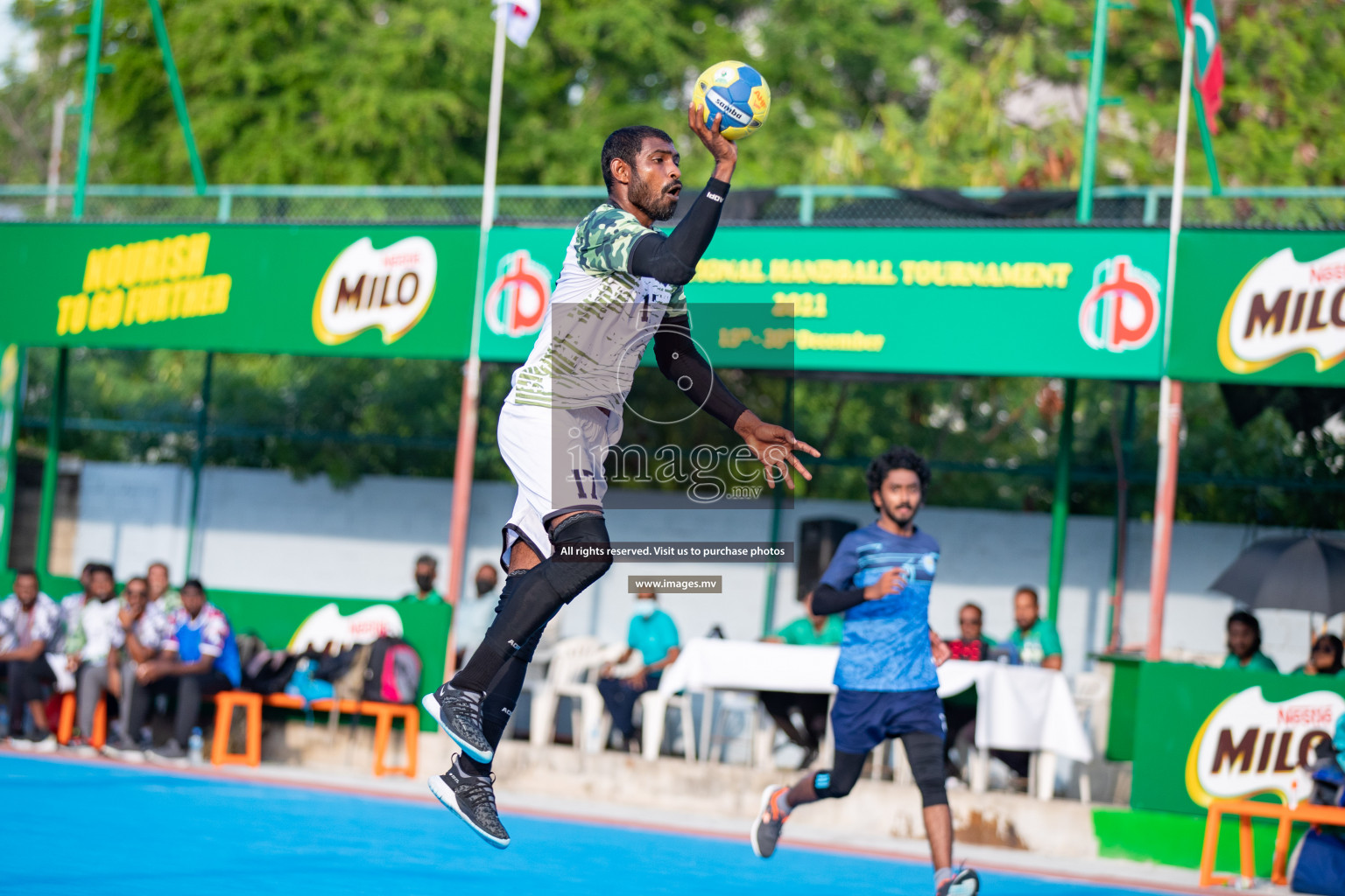 Milo 8th National Handball Tournament Day 4, 18th December 2021, at Handball Ground, Male', Maldives. Photos by Hassan Simah