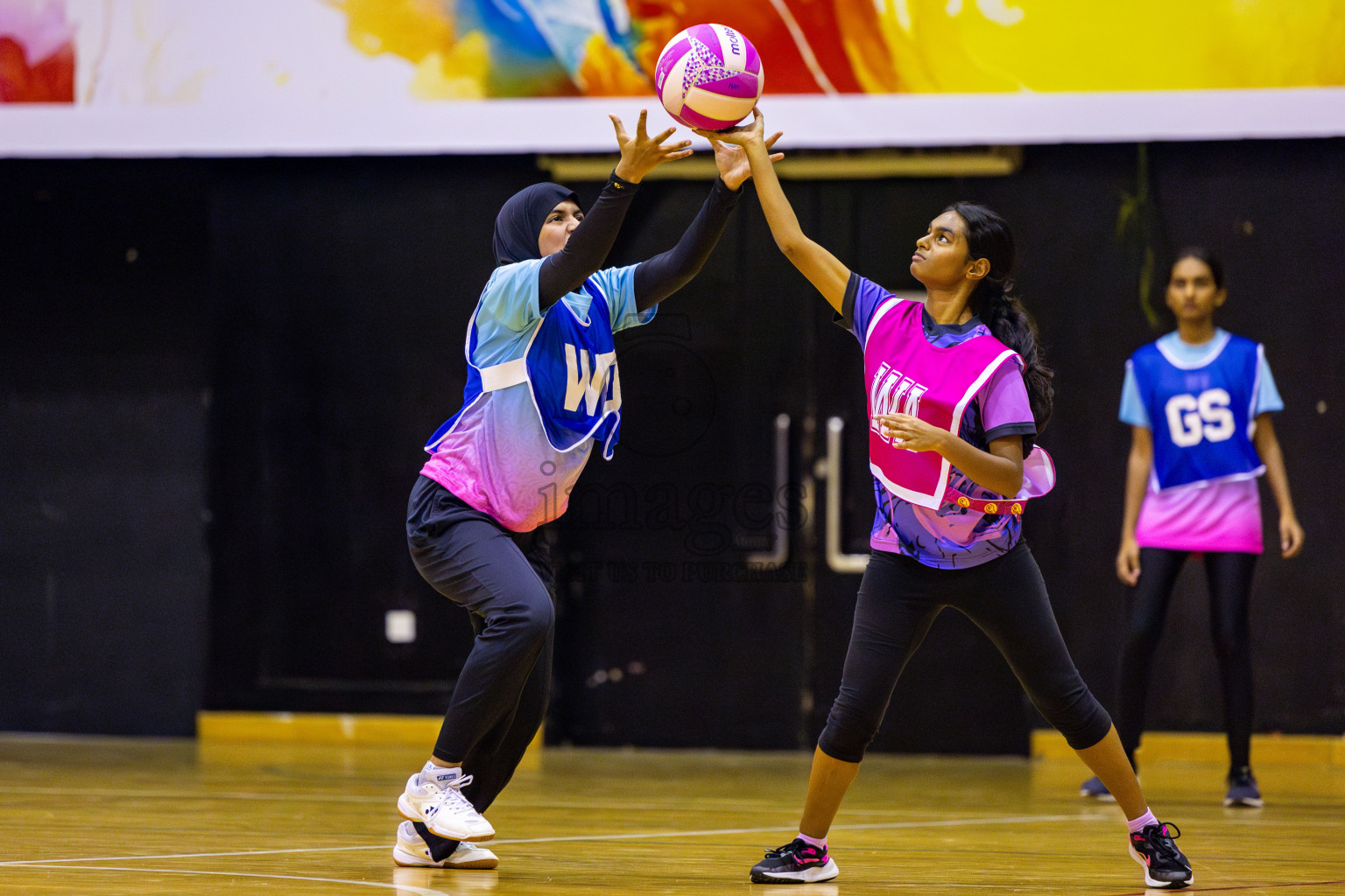 MV Netters Acadamy vs N Sports Academy in Day 2 of 3rd Junior Championship - Netball association of Maldives, held at Social Center on Monday 20th January 2025 . Photos by Nausham Waheed