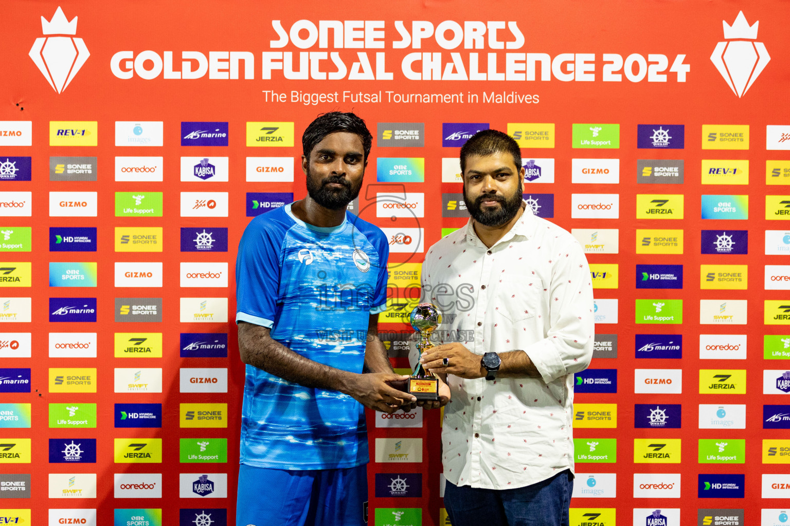 N Miladhoo vs N Maafaru in Day 6 of Golden Futsal Challenge 2024 was held on Saturday, 20th January 2024, in Hulhumale', Maldives Photos: Hassan Simah / images.mv