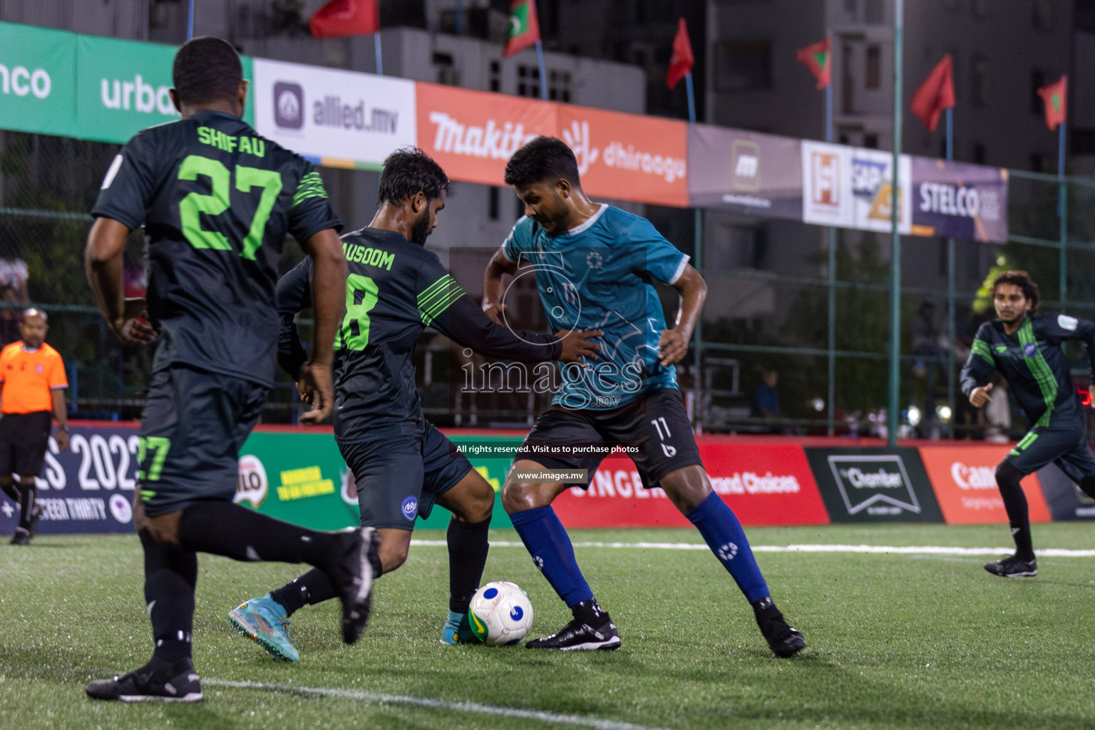 Mira SC vs Umraani Club in Club Maldives Cup Classic 2023 held in Hulhumale, Maldives, on Thursday, 20th July 2023 Photos: Mohamed Mahfooz Moosa / images.mv