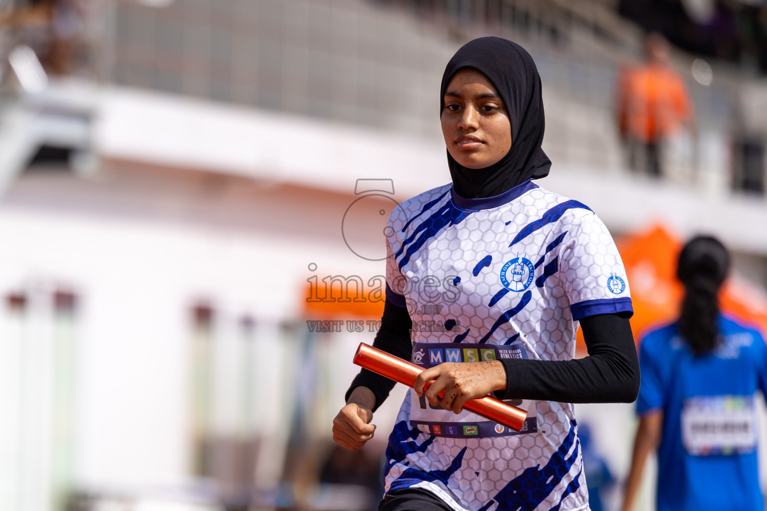 Day 6 of MWSC Interschool Athletics Championships 2024 held in Hulhumale Running Track, Hulhumale, Maldives on Thursday, 14th November 2024. Photos by: Ismail Thoriq / Images.mv