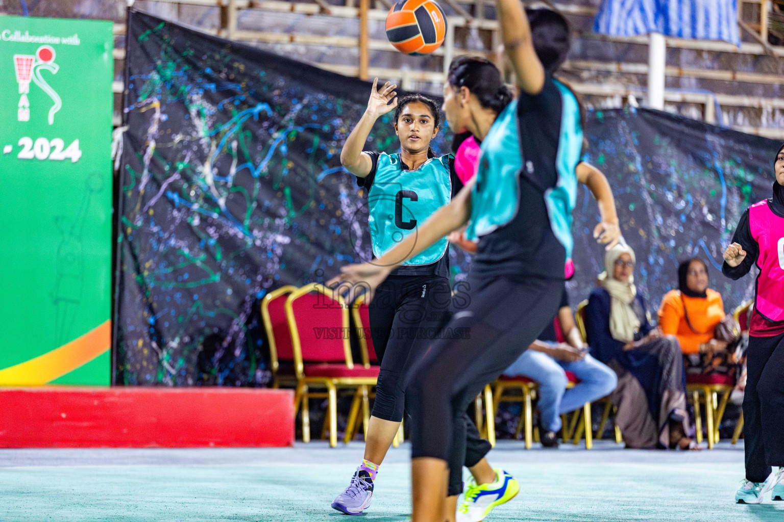 Final of MILO 3x3 Netball Challenge 2024 was held in Ekuveni Netball Court at Male', Maldives on Thursday, 20th March 2024. Photos: Nausham Waheed / images.mv