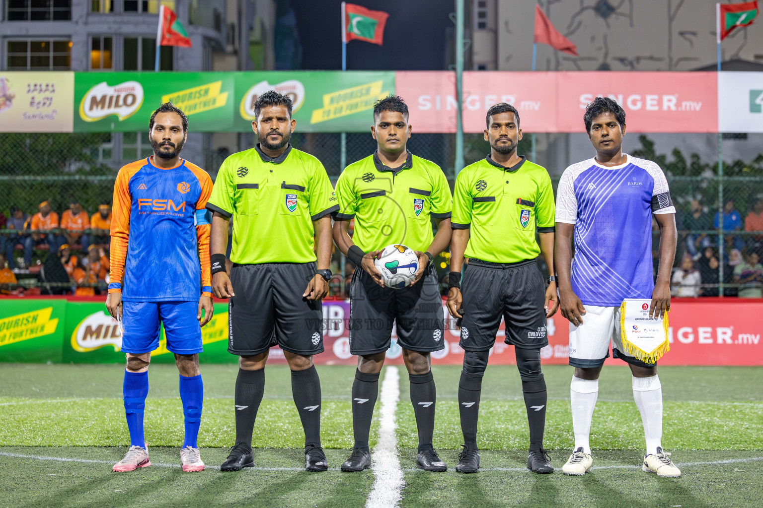 Team FSM vs Baros Maldives in Club Maldives Cup 2024 held in Rehendi Futsal Ground, Hulhumale', Maldives on Friday, 27th September 2024. 
Photos: Shuu Abdul Sattar / images.mv