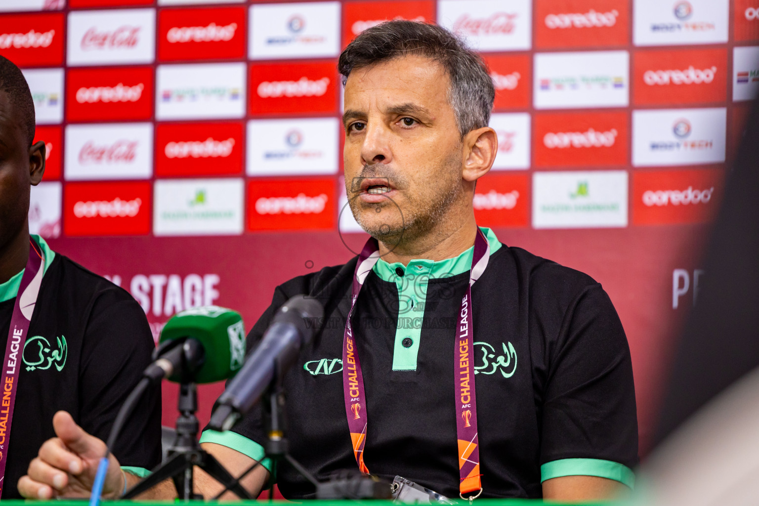 Final Pre-Match Press Conference of AFC Challenge League 2025/26 Preliminary Stage-Maziya Sports & RC vs Al Arabi SC was held at National Stadium in Male', Maldives on Monday, 11th August 2025. Photos: Nausham Waheed / images.mv