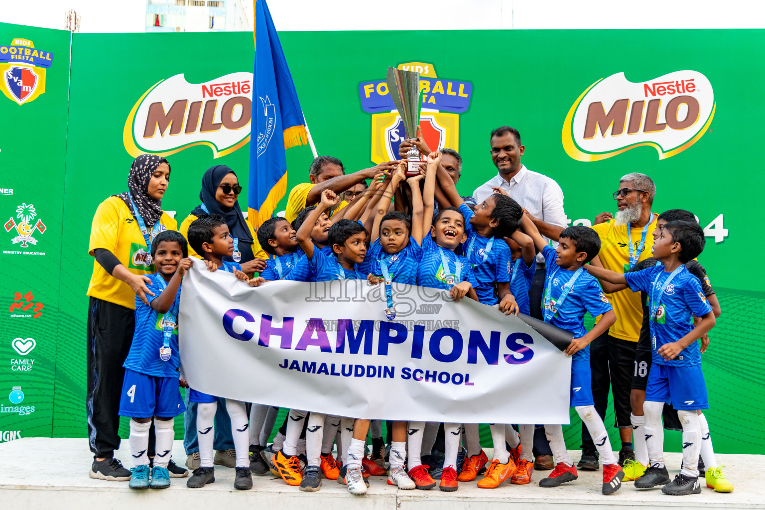 Day 2 of MILO Kids Football Fiesta was held at National Stadium in Male', Maldives on Saturday, 24th February 2024.