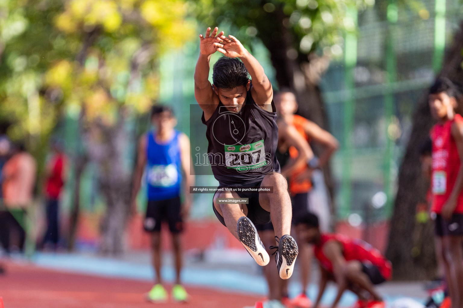 Day 2 of National Athletics Championship 2023 was held in Ekuveni Track at Male', Maldives on Saturday, 25th November 2023. Photos: Nausham Waheed / images.mv