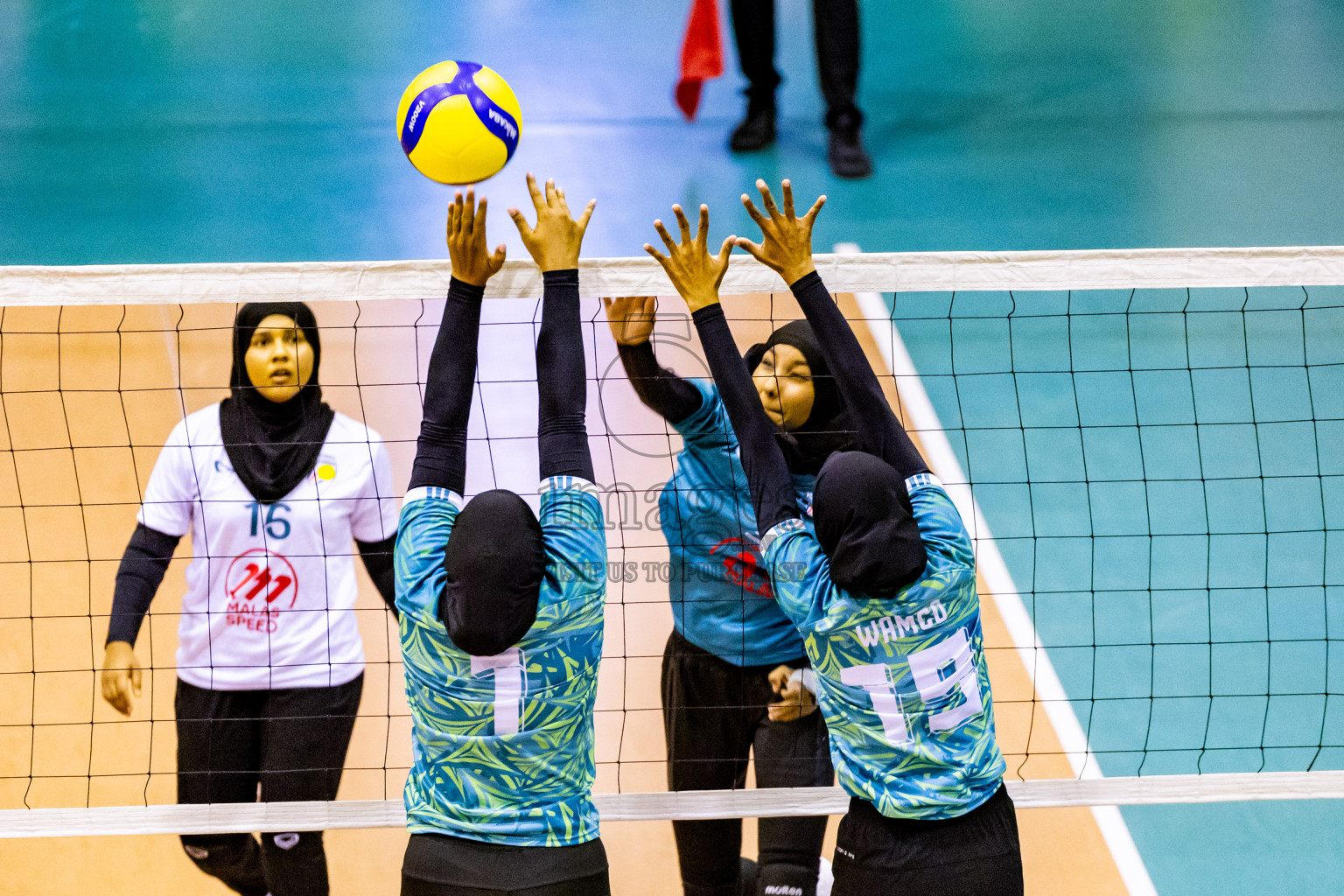 Semi Final of Women's Division of Milo VAM Cup 2024 held in Male', Maldives on Friday, 12th July 2024 at Social Center Indoor Hall Photos By: Nausham Waheed / images.mv