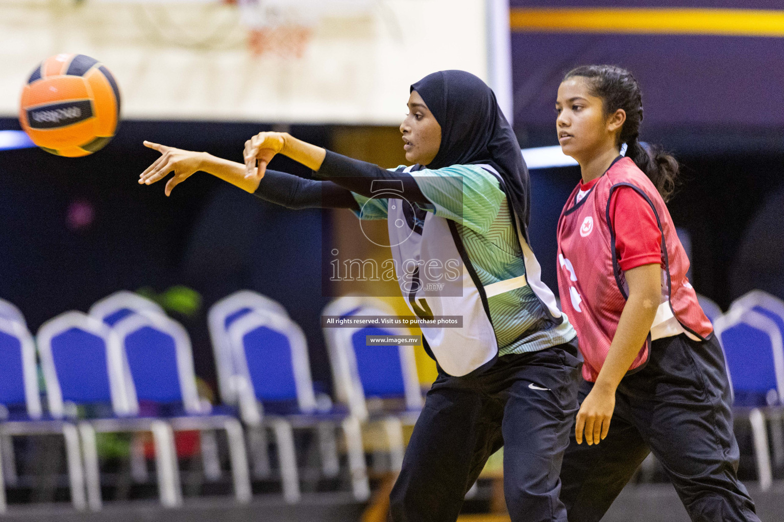 Day4 of 24th Interschool Netball Tournament 2023 was held in Social Center, Male', Maldives on 30th October 2023. Photos: Nausham Waheed / images.mv