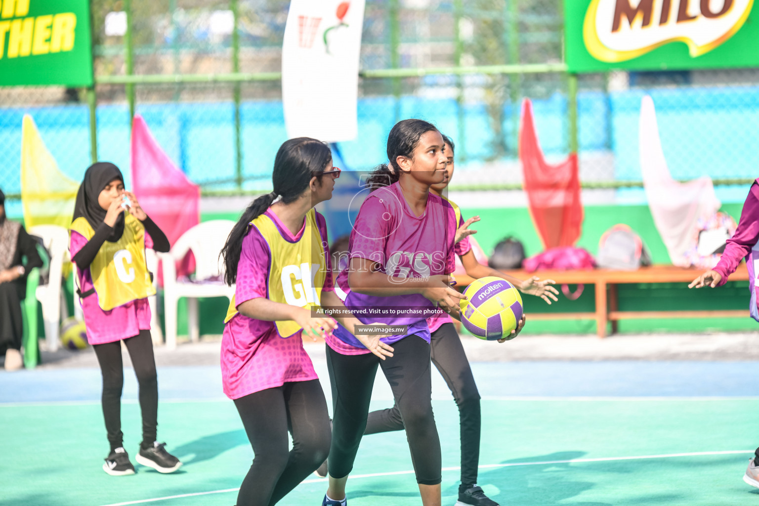 Day 7 of Junior Netball Championship 2022 on 11th March 2022 held in Male', Maldives. Photos by Nausham Waheed