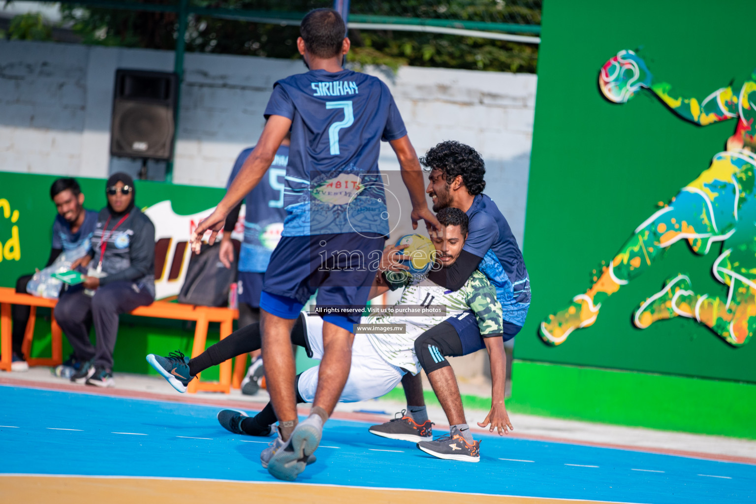 Milo 8th National Handball Tournament Day 4, 18th December 2021, at Handball Ground, Male', Maldives. Photos by Hassan Simah