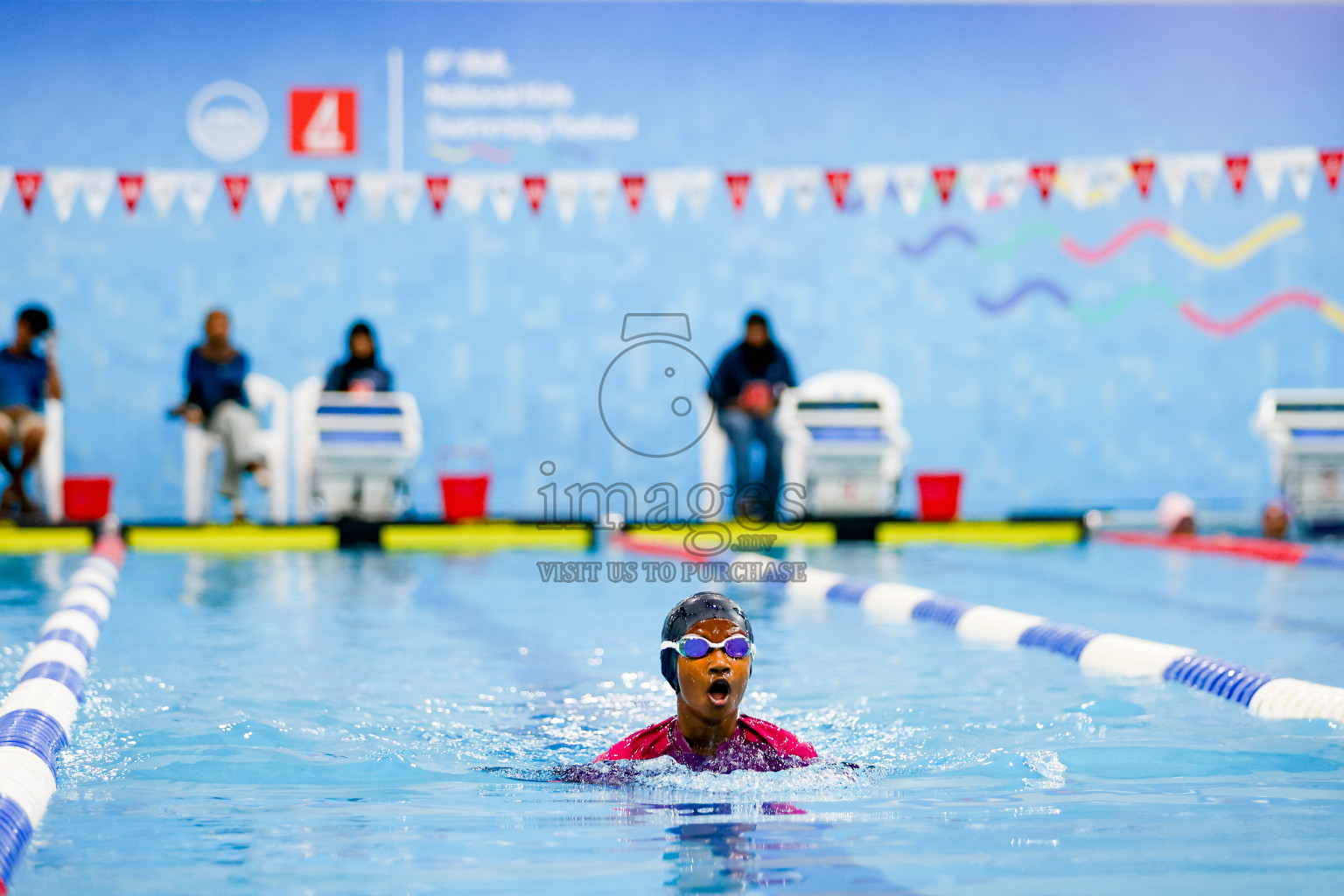 Day 1 of BML 6th National Kids Swimming Kids Festival 2025 held in Hulhumale', Maldives on Monday, 3rd November 2024. Photos: Hassan Simah / images.mv