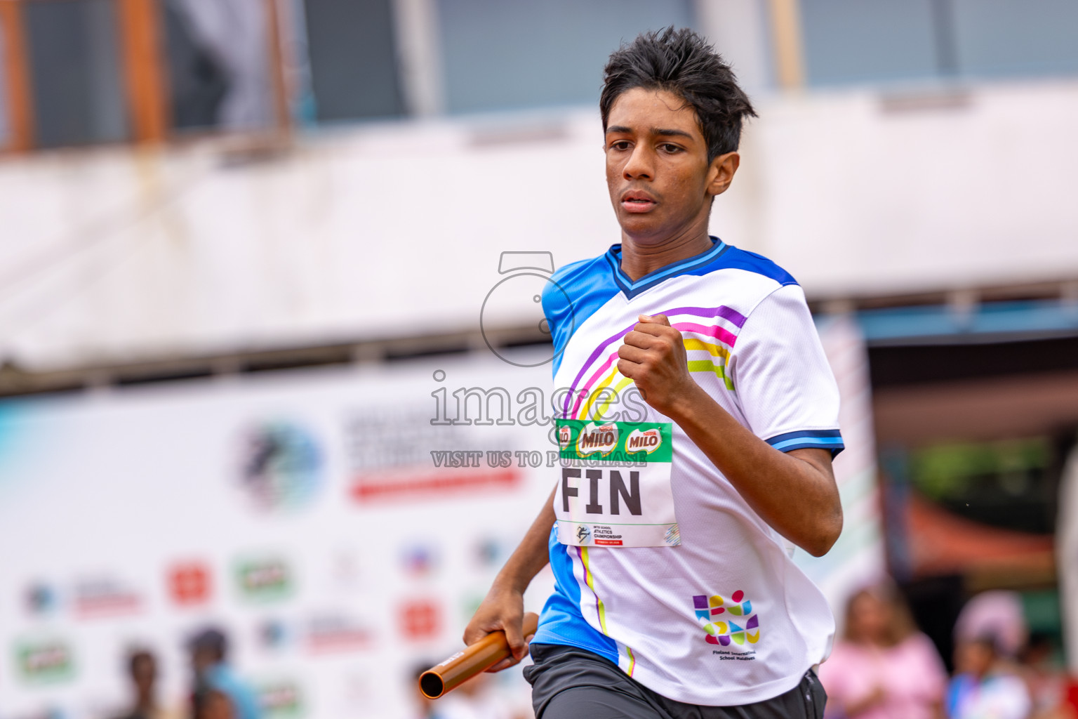 Day 6 of Inter-school Athletics Championship 2025 held in Ekuveni Synthetic Track, Male', Maldives on Sunday, 12th October 2025. Photos by: Ismail Thoriq / Images.mv