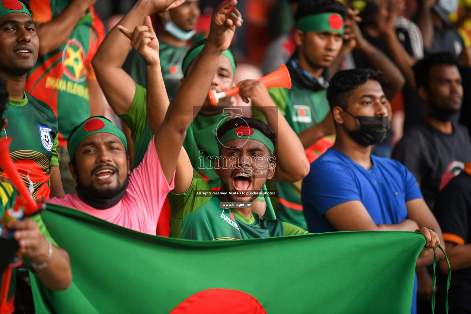 Bangladesh vs India in SAFF Championship 2021 held on 1st October 2021 in Galolhu National Stadium, Male', Maldives