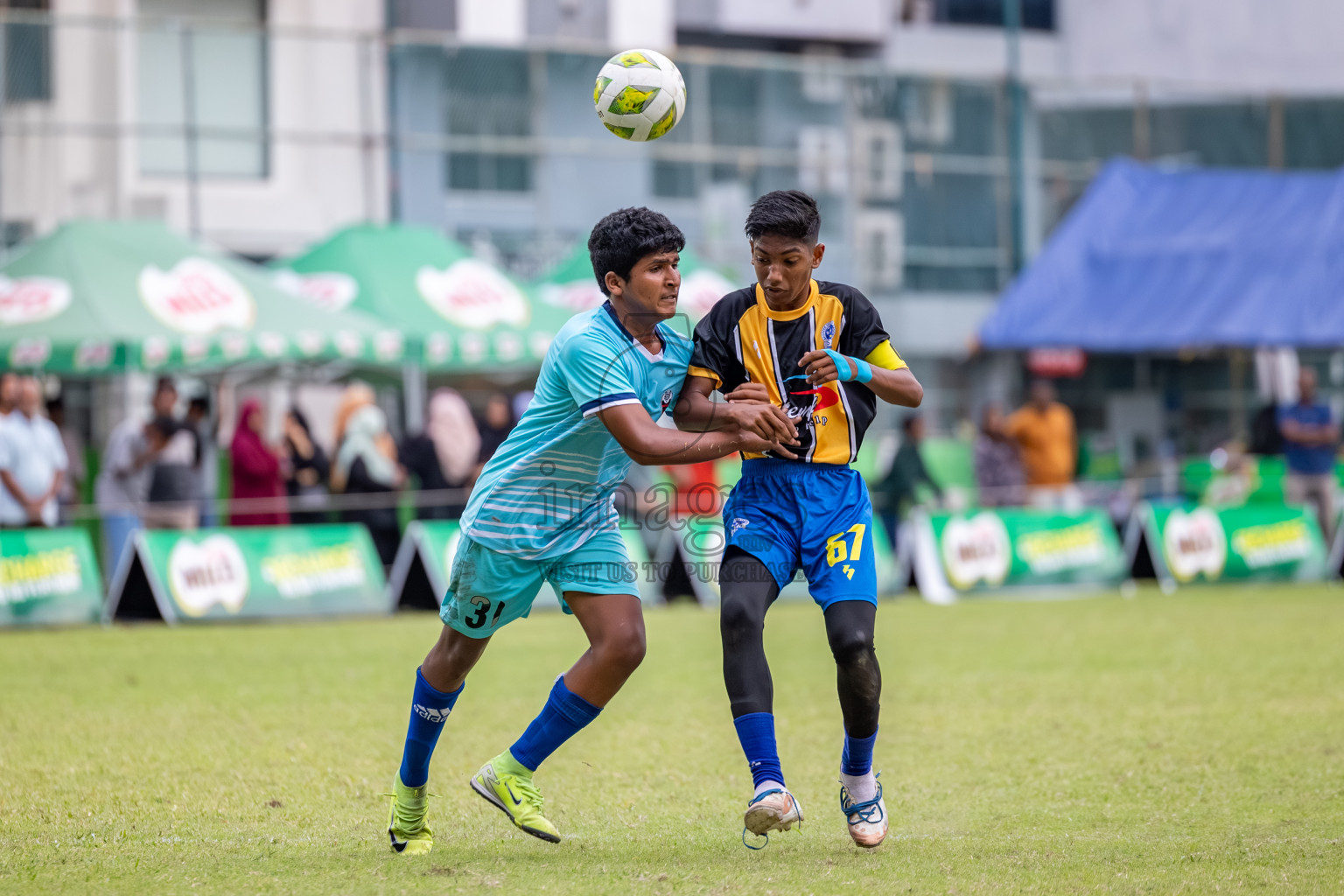 Day 2 of MILO Academy Championship 2025 (U14) was held on Friday, 31st October 2025 at Henveiru Football Grounds, Male', Maldives . 
Photos: Hassan Simah / images.mv