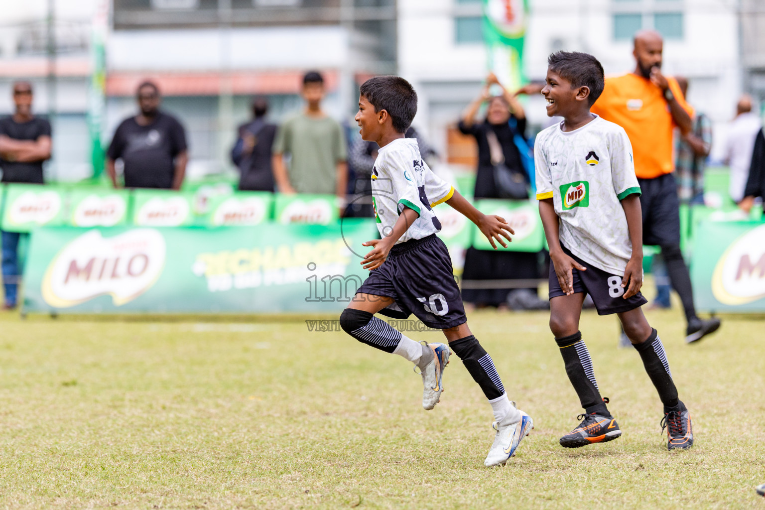 Day 1 of MILO SVAM Juniors 2025 (U-8) was held at Henveiru Stadium in Male', Maldives on Thursday, 26th June 2025. 
Photos: Hassan Simah / images.mv