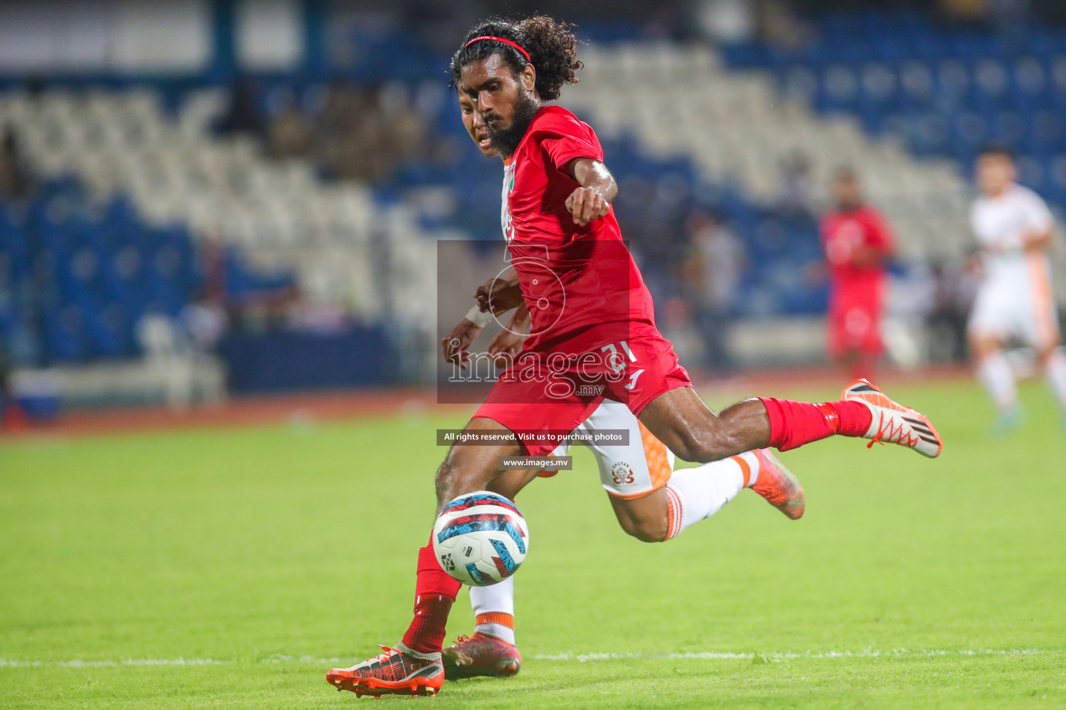 Maldives vs Bhutan in SAFF Championship 2023 held in Sree Kanteerava Stadium, Bengaluru, India, on Wednesday, 22nd June 2023. Photos: Nausham Waheed / images.mv