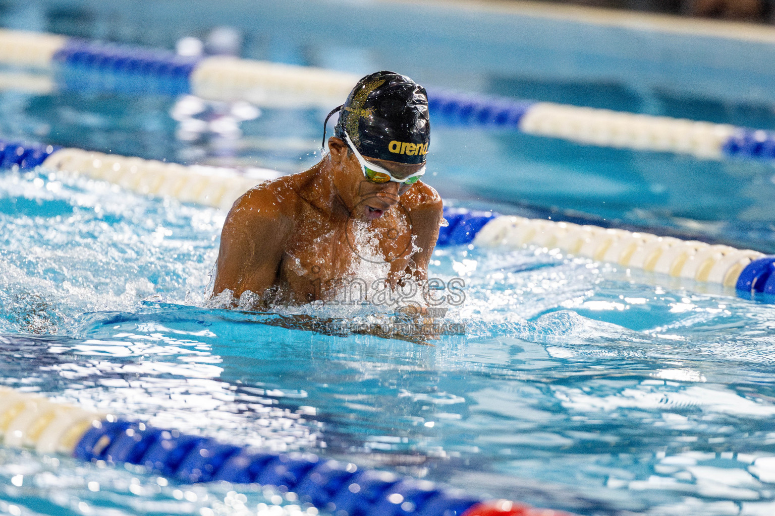 Day 4 of National Swimming Competition 2024 held in Hulhumale', Maldives on Monday, 16th December 2024. 
Photos: Hassan Simah / images.mv