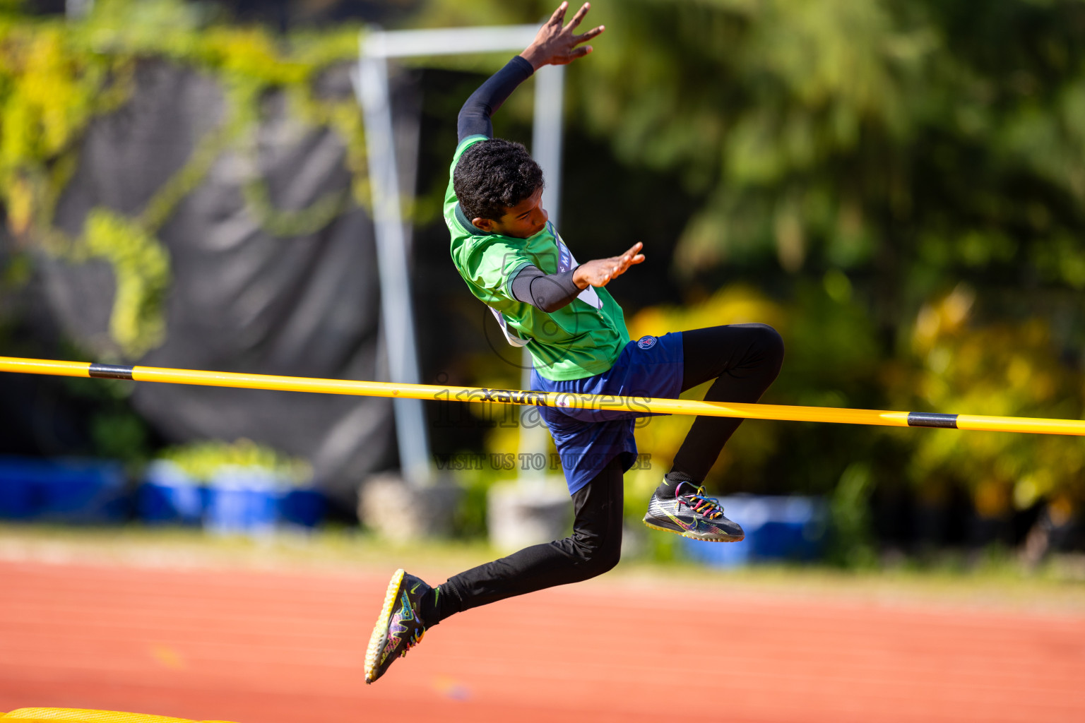 Day 1 of MWSC Interschool Athletics Championships 2024 held in Hulhumale Running Track, Hulhumale, Maldives on Saturday, 9th November 2024. Photos by: Ismail Thoriq / Images.mv