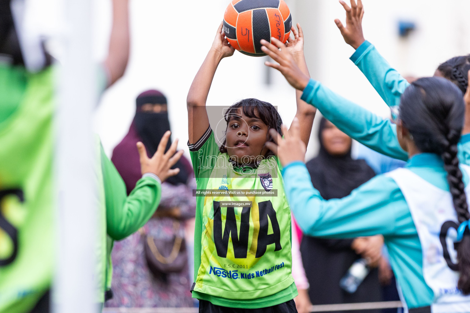 Day 2 of Nestle' Kids Netball Fiesta 2023 held in Henveyru Stadium, Male', Maldives on Thursday, 1st December 2023. Photos by Nausham Waheed / Images.mv