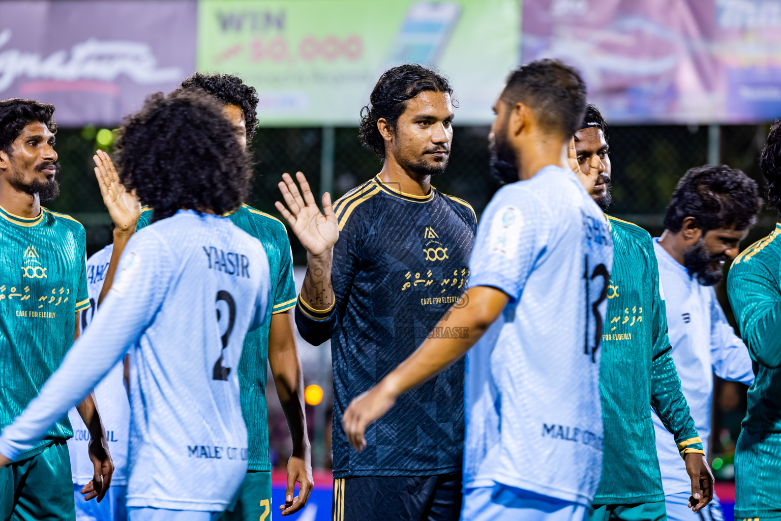 Team Badhahi vs Male City Council in Quater Finals of Club Maldives Cup Classic 2025 was held in Rehendi Futsal Ground, Hulhumale', Maldives on Saturday, 27th September 2025. Photos: Nausham Waheed / images.mv