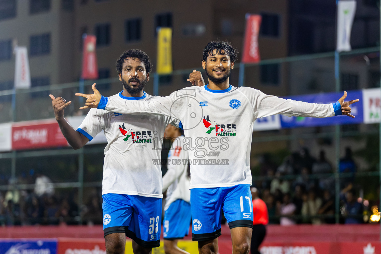 Th Madifushi vs Th Veymandoo in Day 20 of Golden Futsal Challenge 2024 was held on Saturday , 3rd February 2024 in Hulhumale', Maldives Photos: Nausham Waheed / images.mv