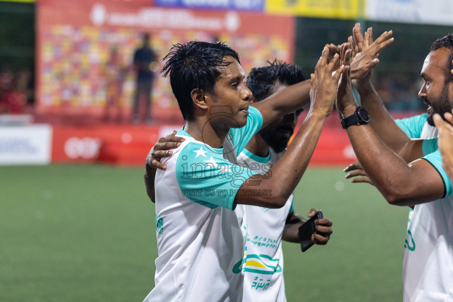 R Dhuvaafaru vs R Alifushi in Day 18 of Golden Futsal Challenge 2024 was held on Thursday, 1st February 2024, in Hulhumale', Maldives Photos: Nausham Waheed, / images.mv