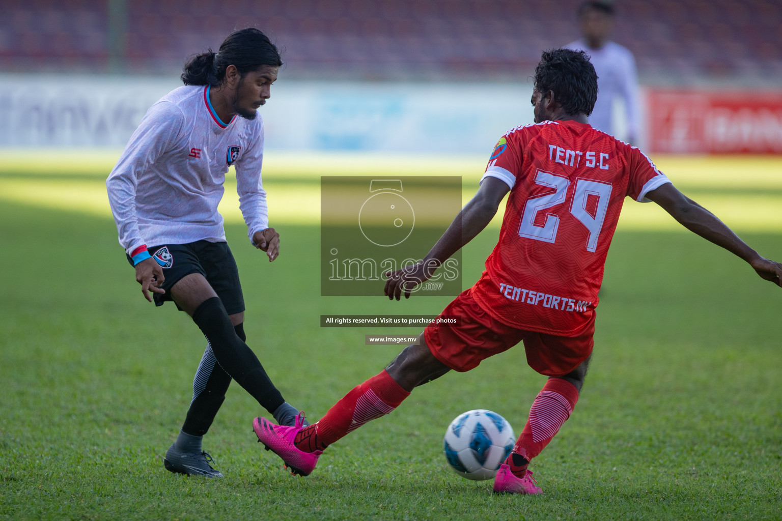 Tent Sports Club vs Club PK in 2nd Division 2022 on 13th July 2022, held in National Football Stadium, Male', Maldives  Photos: Hassan Simah / Images.mv