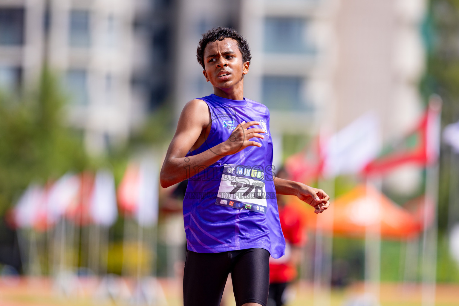 Day 3 of MWSC Interschool Athletics Championships 2024 held in Hulhumale Running Track, Hulhumale, Maldives on Monday, 11th November 2024. 
Photos by: Hassan Simah / Images.mv