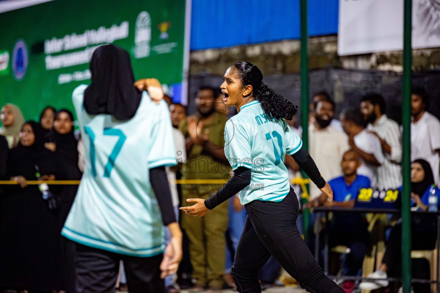 U19 Male and Atoll Girl's Finals in Day 9 of Interschool Volleyball Tournament 2024 was held in ABC Court at Male', Maldives on Saturday, 30th November 2024. Photos: Hassan Simah / images.mv