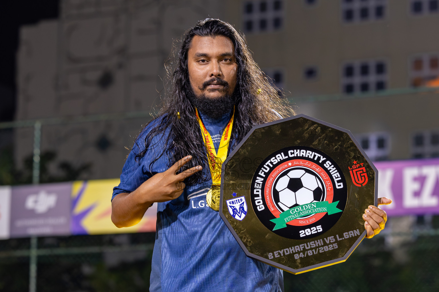 Opening of Golden Futsal Challenge 2025 with Charity Shield Match between L.Gan vs B.Eydhafushi was held on Saturday, 4th January 2025, in Hulhumale', Maldives Photos: Ismail Thoriq / images.mv