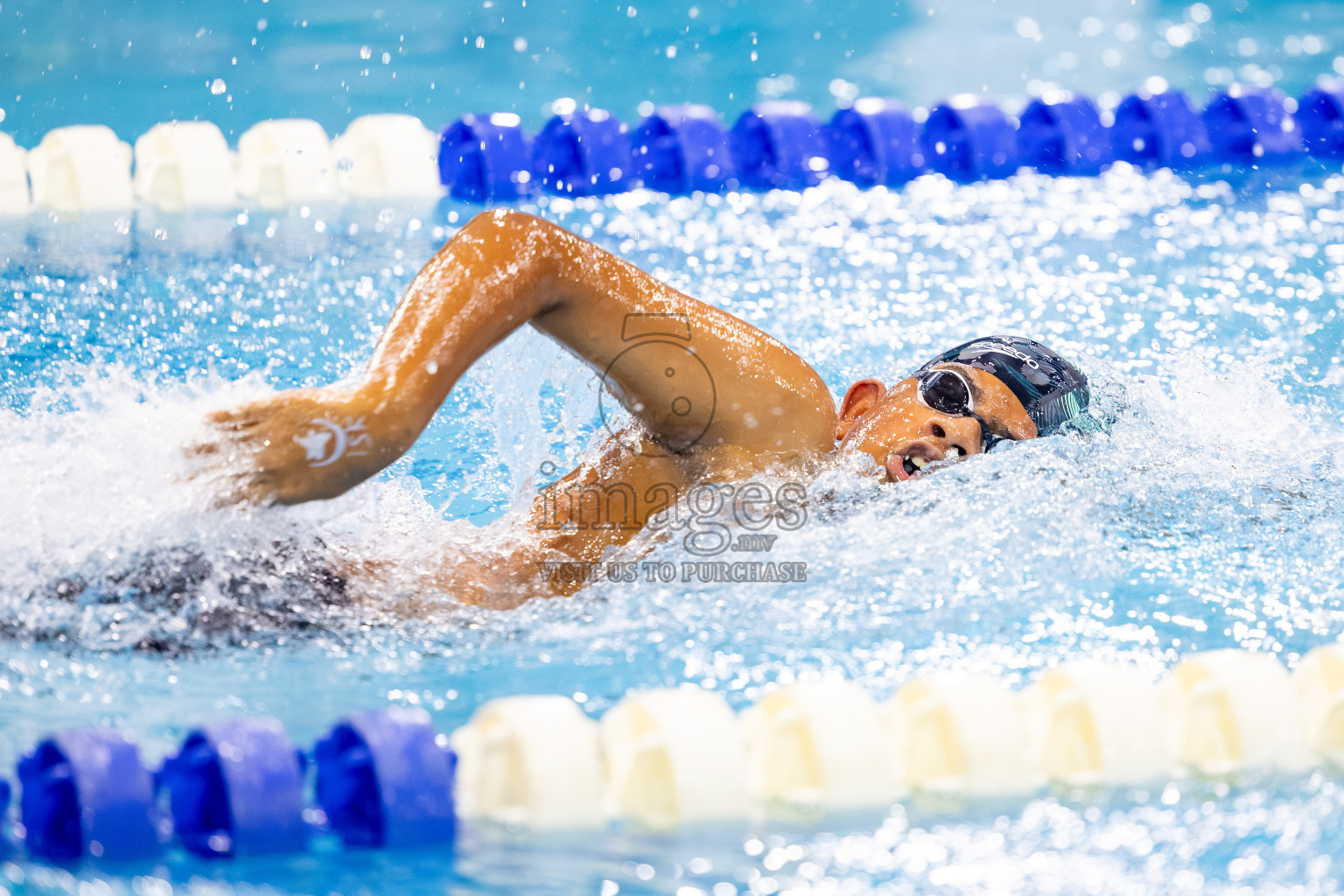 Day 4 of BML 21st Interschool Swimming Competition 2025 was held in Hulhumale' Swimming Pool, Hulhumale', Maldives on Tuesday, 14th October 2025. Photos: Mohamed Mahfooz Moosa / images.mv