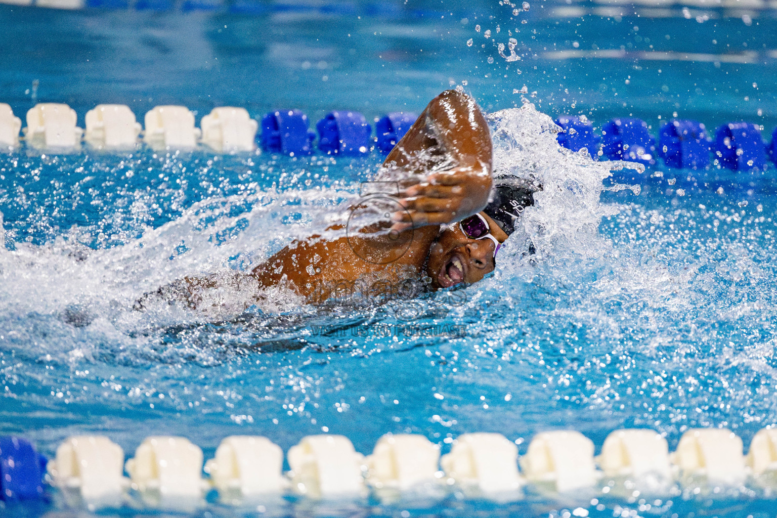 Day 4 of National Swimming Championship 2024 held in Hulhumale', Maldives on Monday, 16th December 2024. Photos: Hassan Simah / images.mv