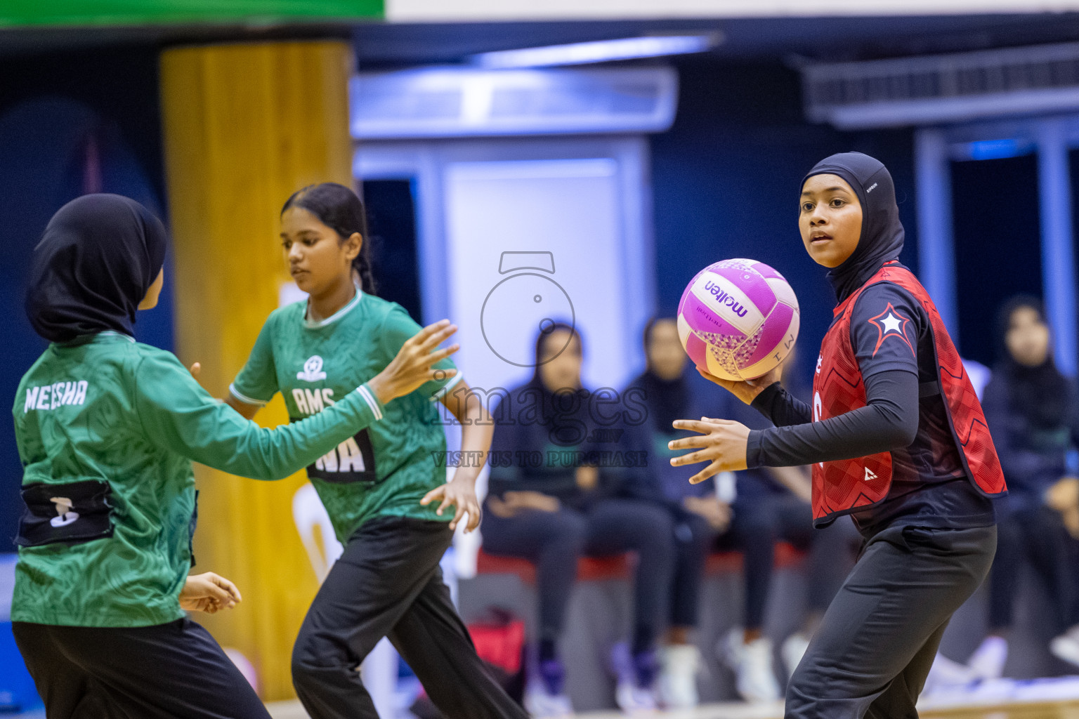Day 13 of 26th Inter-School Netball Tournament 2025 was held in Social Center Indoor Hall on Saturday, 1st November 2025. Photos: Ismail Thoriq / images.mv