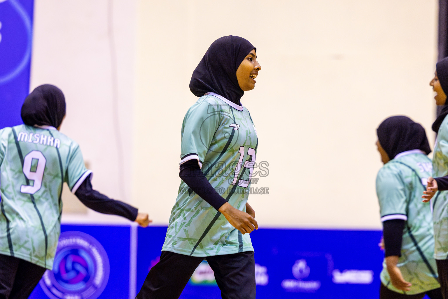 Finals of Interschool Volleyball Tournament 2024 was held in Social Center at Male', Maldives on Friday, 6th December 2024. Photos: Nausham Waheed / images.mv