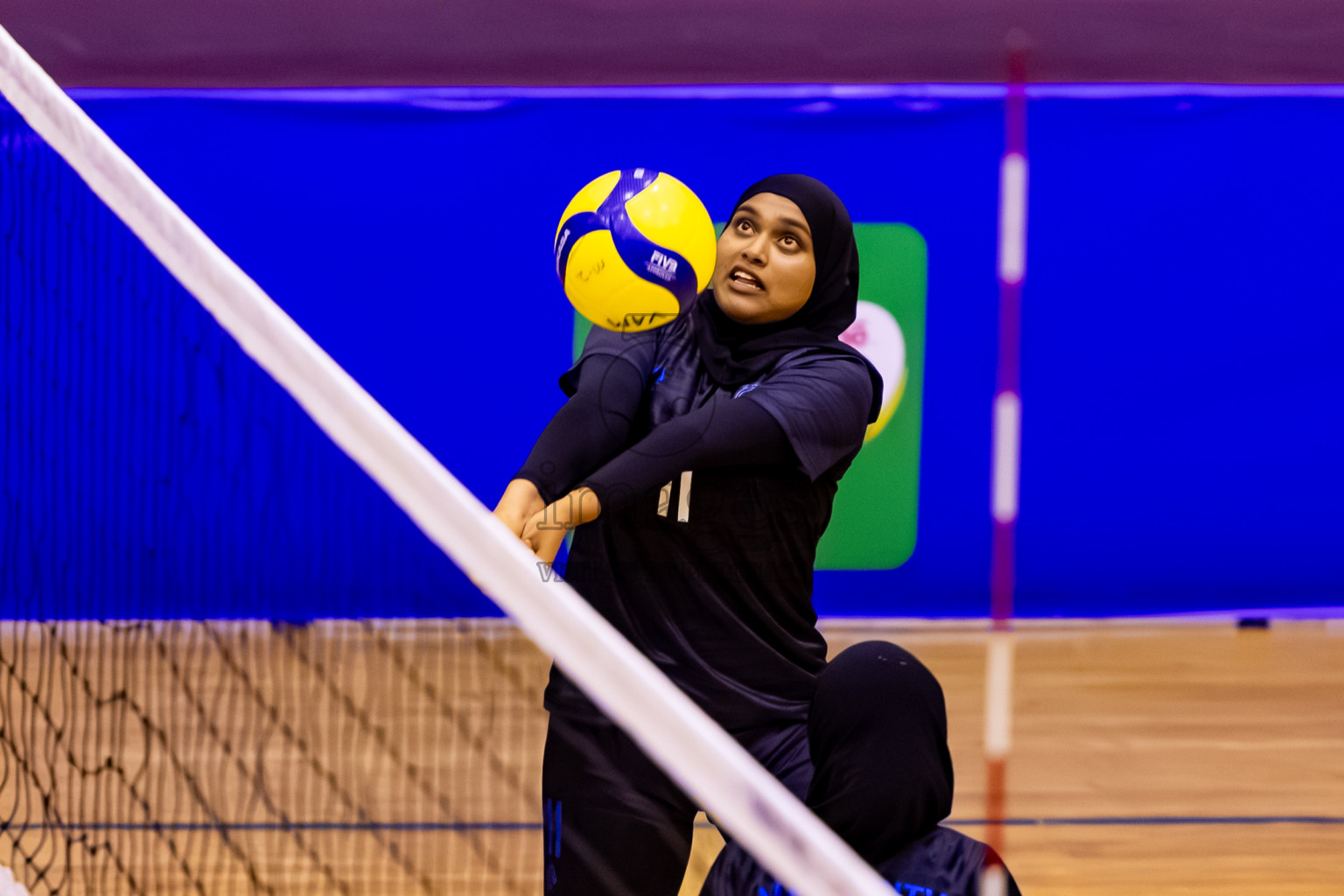 Male' City Team 1 vs Male' City Team 3 in the Finals of MILO Raajje Volley Junior Championship 2025 (U19 Girls) was held in Social Center Indoor Hall, Maldives on Sunday, 28th September 2025. Photos: Nausham Waheed / images.mv