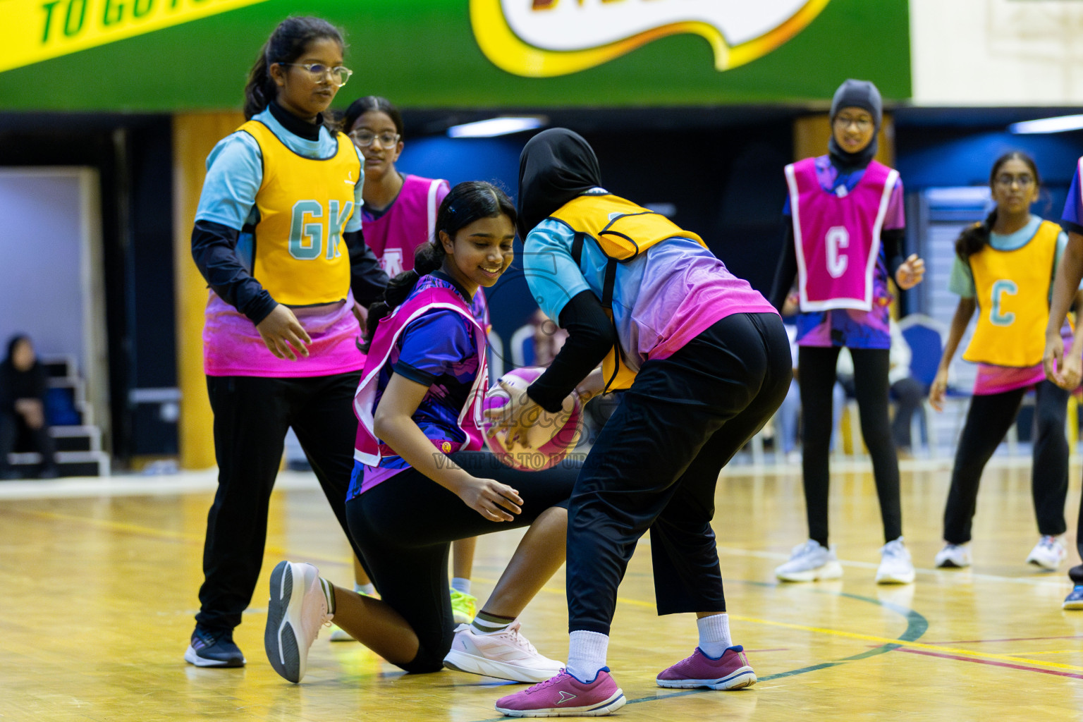 Netkids B vs N Sports academy B (U13) in Day 1 of 3rd Junior Championship - Netball association of Maldives, held at Social Center on 19th January 2025 . Photos by Shuu Abdul Sattar / Images.mv