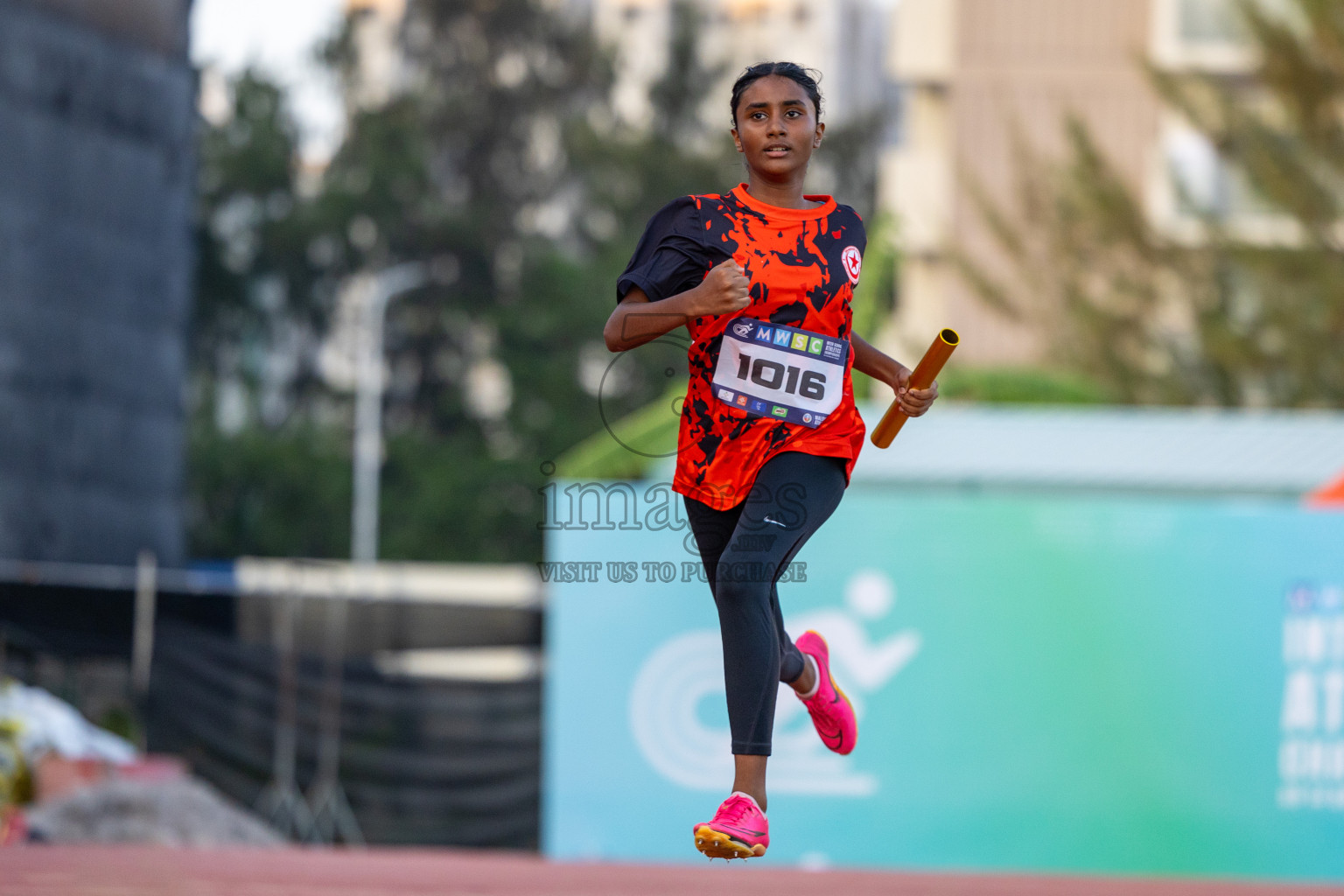 Day 4 of MWSC Interschool Athletics Championships 2024 held in Hulhumale Running Track, Hulhumale, Maldives on Tuesday, 12th November 2024. Photos by: Ismail Thoriq / Images.mv