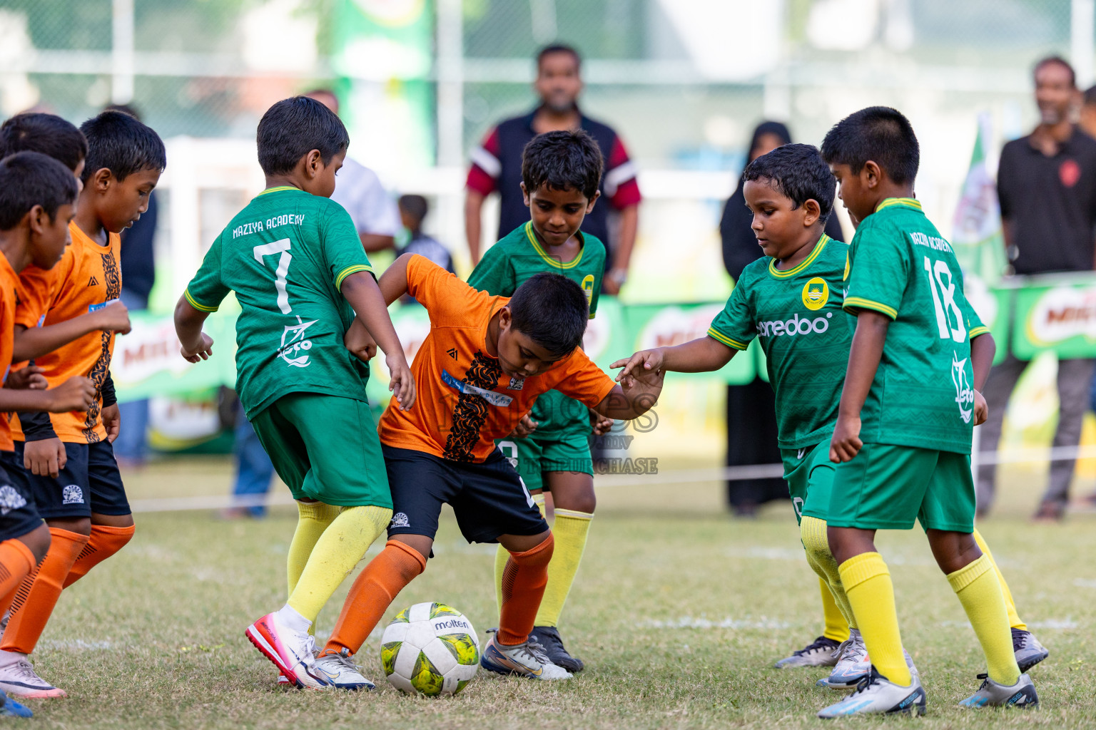 Day 2 of MILO SVAM Juniors 2025 (U-8) was held at Henveiru Stadium in Male', Maldives on Friday, 27th June 2025. 

Photos: Hassan Simah / images.mv