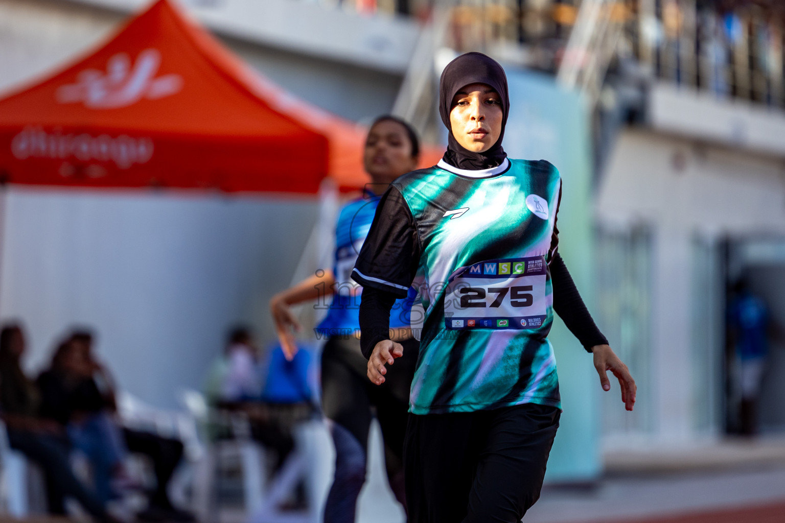 Day 1 of MWSC Interschool Athletics Championships 2024 held in Hulhumale Running Track, Hulhumale, Maldives on Saturday, 9th November 2024. 
Photos by: Hassan Simah / Images.mv