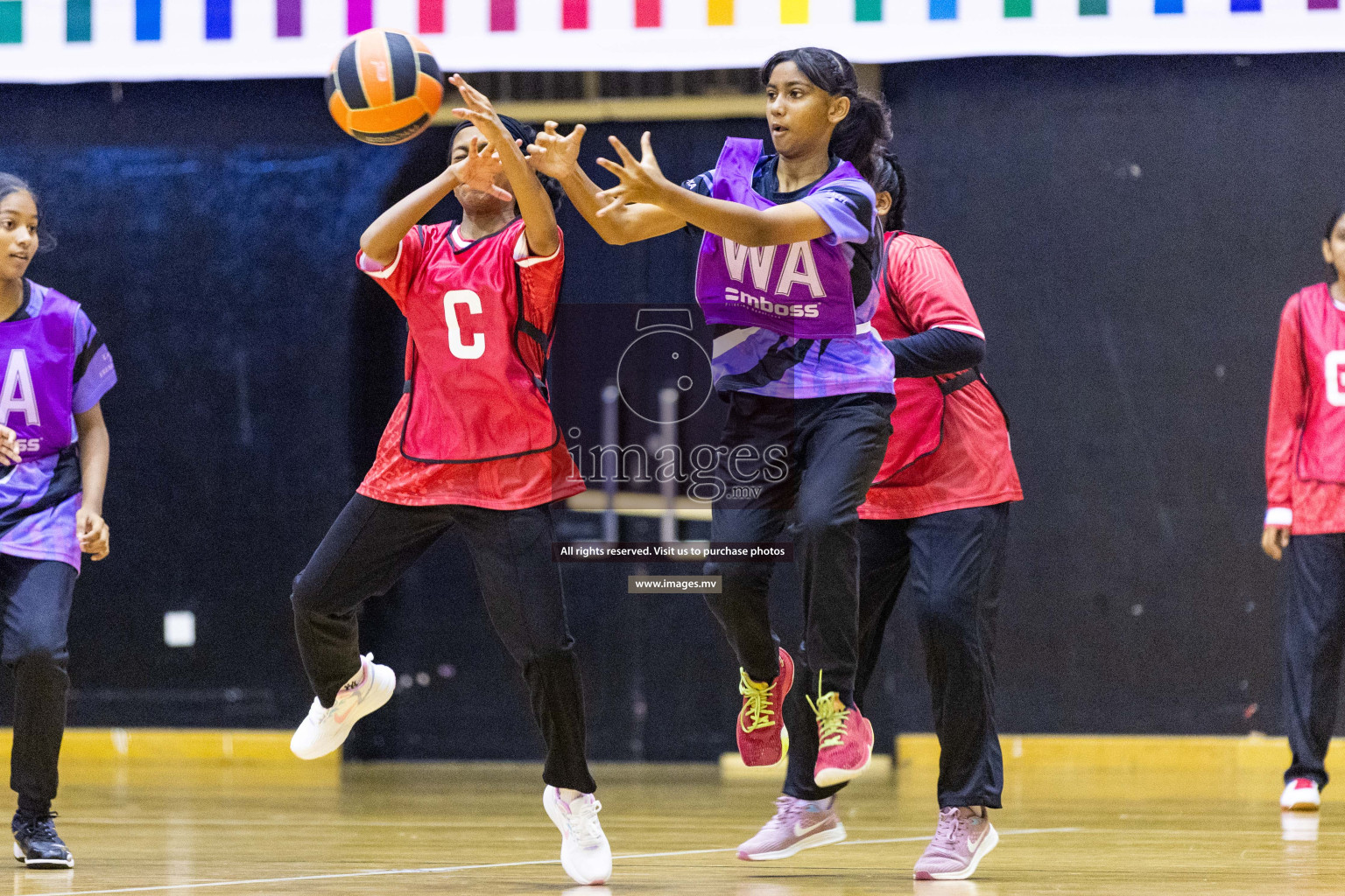 Day3 of 24th Interschool Netball Tournament 2023 was held in Social Center, Male', Maldives on 29th October 2023. Photos: Nausham Waheed, Mohamed Mahfooz Moosa / images.mv