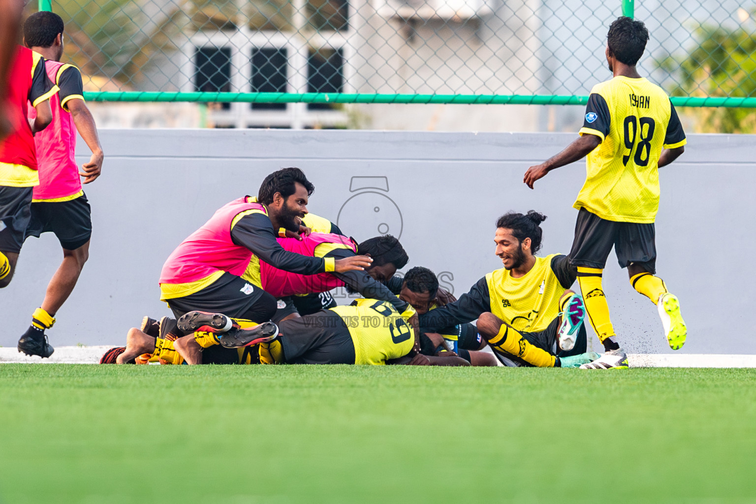 Kanmathi Juniors vs Furious SC from Manadhoo Council Cup 2024 in N Manadhoo Maldives on Monday, 19th February 2023. Photos: Nausham Waheed / images.mv