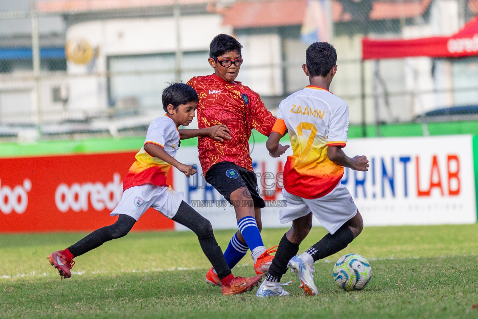 Club Eagles vs Super United Sports (U12) in Day 4 of Dhivehi Youth League 2024 held at Henveiru Stadium on Thursday, 28th November 2024. Photos: Shuu Abdul Sattar/ Images.mv