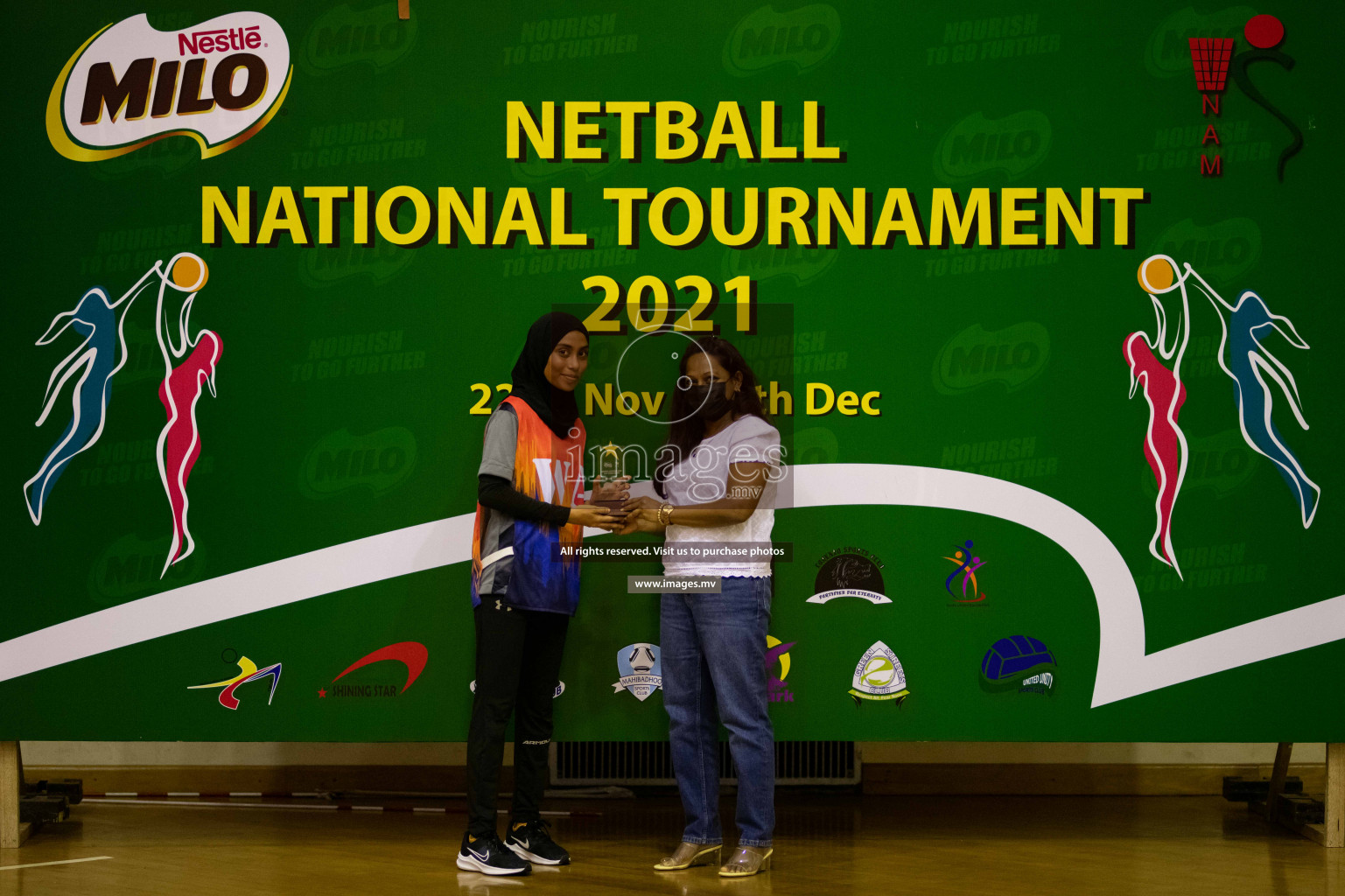 Milo National Netball Tournament 1st December 2021 at Social Center Indoor Court, Male, Maldives. Photos: Maanish/ Images Mv