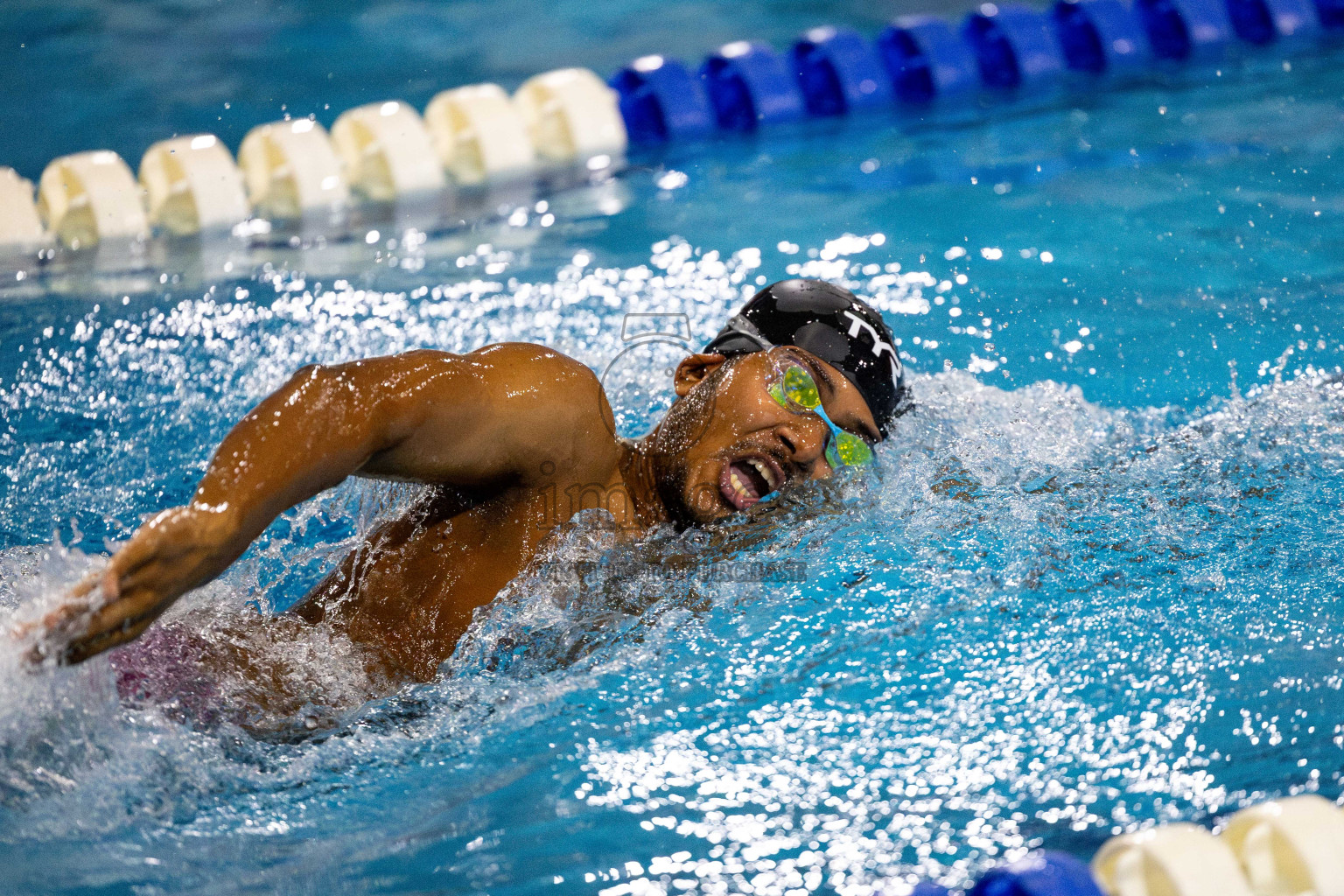 Day 6 of National Swimming Competition 2024 held in Hulhumale', Maldives on Wednesday, 18th December 2024. Photos: Mohamed Mahfooz Moosa / images.mv