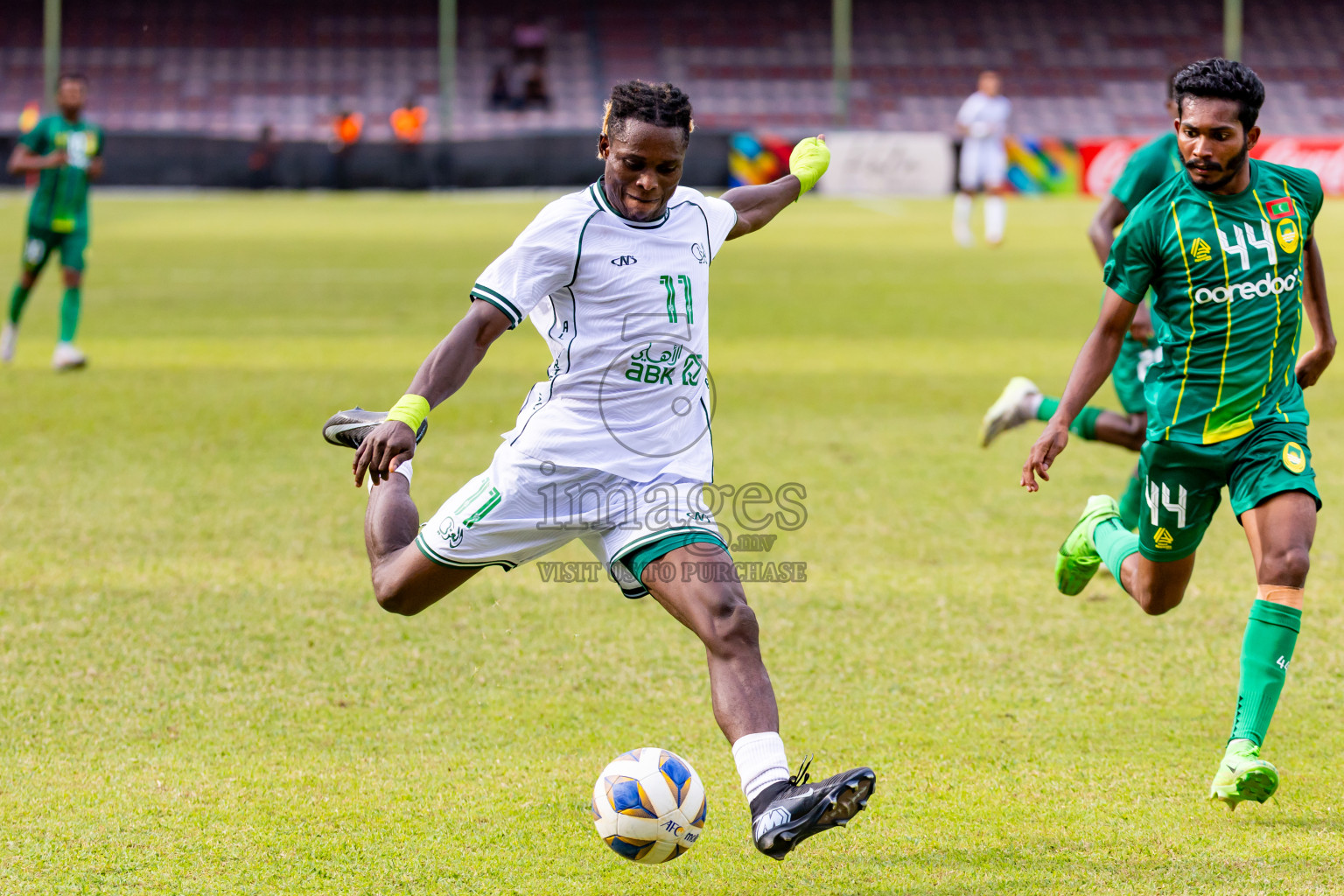 Maziya SC vs Al Arabi SC in AFC Challenge League 2025/26 Preliminary Stage was held at National Stadium in Male', Maldives on Tuesday, 12th August 2025. Photos: Nausham Waheed / images.mv